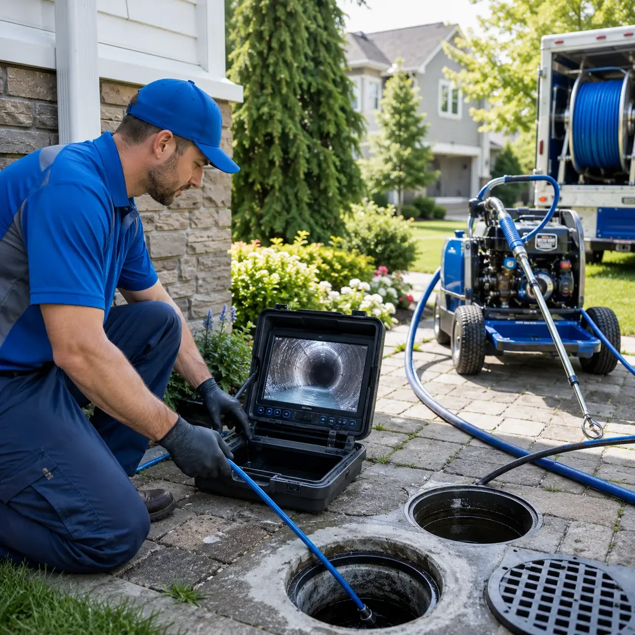 Outdoor drain cleaning professionals serving Russellville, IN